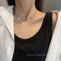 Shangjie Oem Kalung Coréia mais recente Design Trendy Colar Heart Shape Women Moda Moda de Aço Anterior
